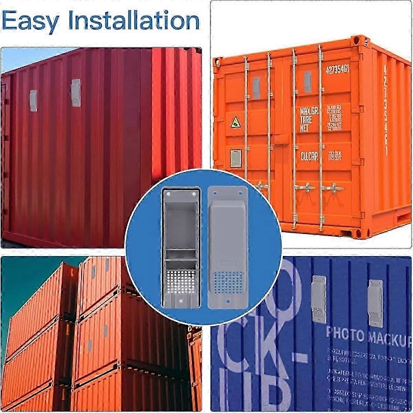 8-pack Ventilationskit för Fraktcontainer Kraftigt Ventilationskit för Fraktcontainer Tillbehör DS