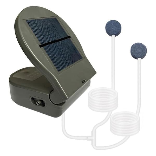 Solcellsdriven Dammluftare Syrepump Vikbar Solvattenluftpump