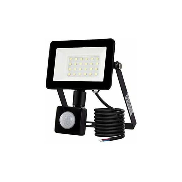 LED-prosjektor 20W - Bevegelsessensor - IP66 - Utendørsbelysning hage terrasse