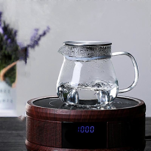 Värmebeständig Kaffekanna Handbryggning Kaffekanna Stålskydd Föräldradelningskanna Glasbryggning