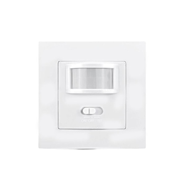 Flushmontert bevegelsessensor infrarød PIR-bryter 140 hvit 110-240v LED ny