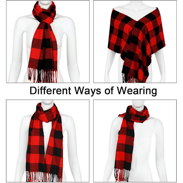 Tartan tørklæde Jul varm imitation kashmir tørklæde tartan sjal
