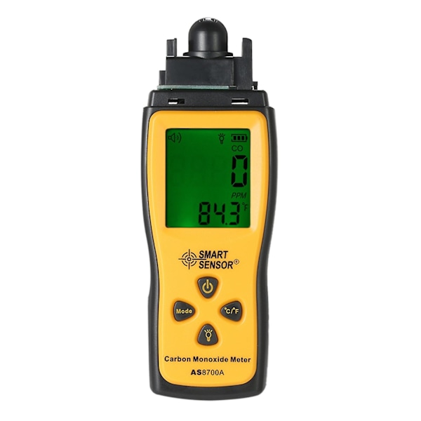 SMART SENSOR Handhållen Kolmonoxidmätare med Hög Precision CO-Gas Testare Monitor Detektor Mätare