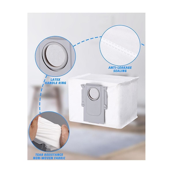 Tilbehørssett for Q8 Max+/Q8 Max/Q5 Pro+/Q5 Pro robotstøvsuger, hovedbørste, HEPA-filtre, kluter, sidebørste