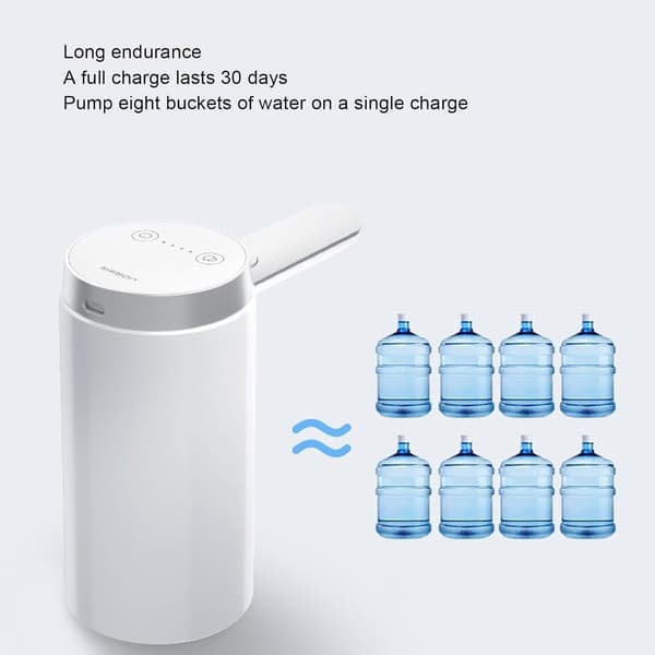 2025 Senaste Modell 5 Gallon Dunk Bärbar Vattendispenser, Vikbart Munstycke LED-Display Bärbar Vattendispenser USB-Laddning Elektrisk Dricksvatten