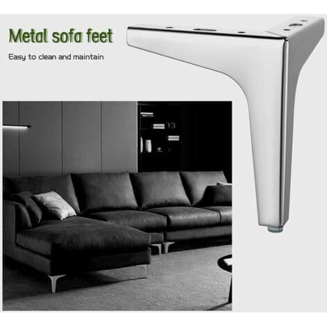 10 cm triangulära möbelben i metall för soffa, soffbord, TV-bänk och annat