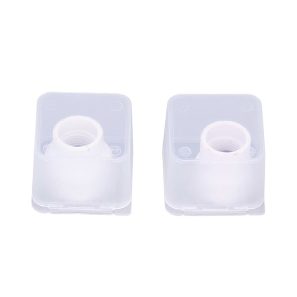 2 stk. TIG Sveisekopp 12#/14# Keramisk Dyse Tilbehørssett Kit for WP9/17/18/20/25/26 (Hvit)