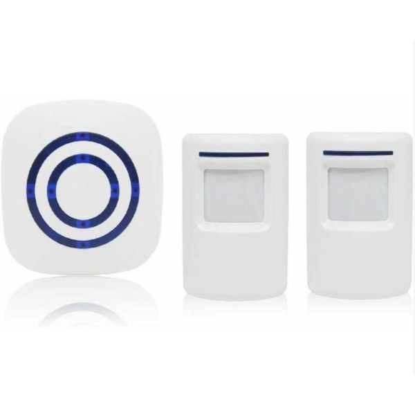 Trådløs sensor dørklokke elektronisk dørklokke - To sensorer én ring, 3 stk