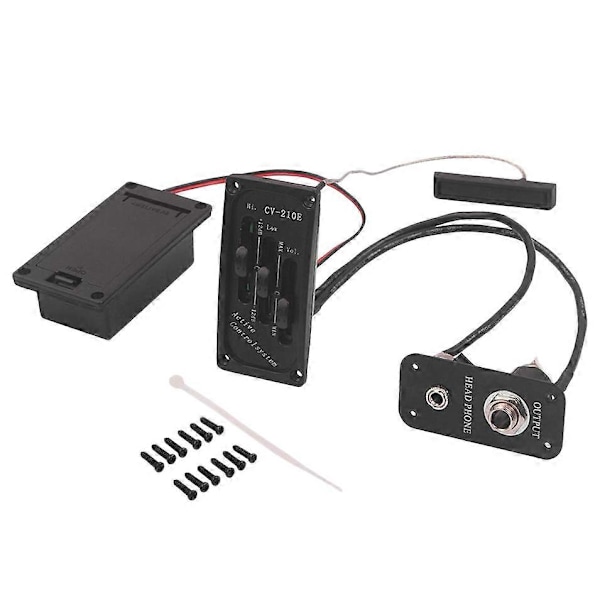 Elektrisk Violin Pickup Piezo Preamp Tillbehör Med Aktivt Tonsystem Mässing