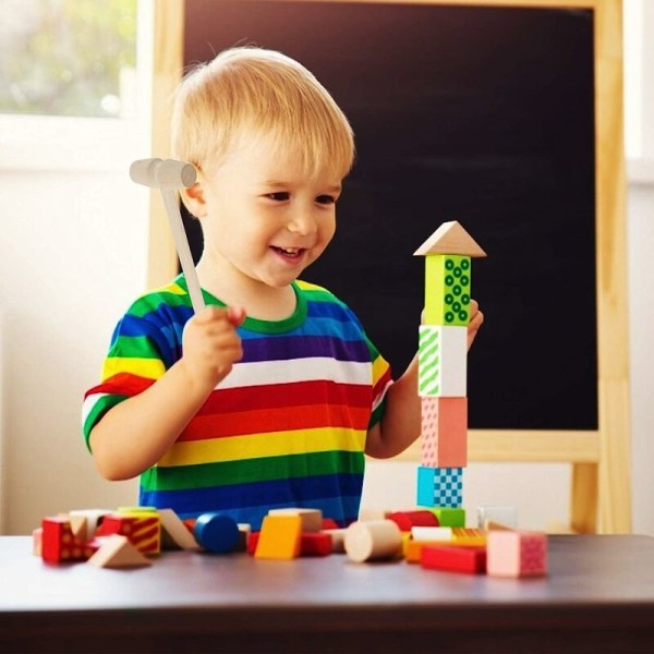 10-pack trähammare leksaker för barn