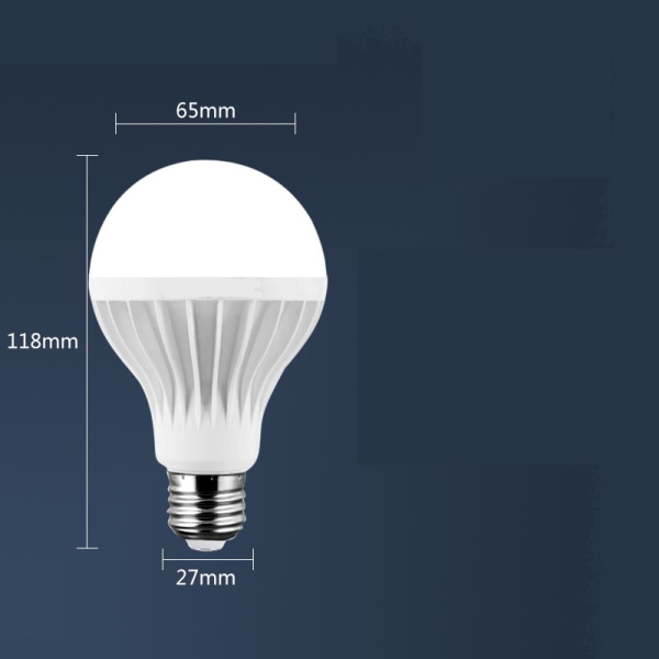 Pack of 10 E27 7W bulbs