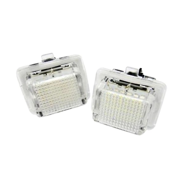 2 stk. Bilnummerlys til W204/w212/w216/w221/w207 18 LED Hvite Bakre Skiltlys