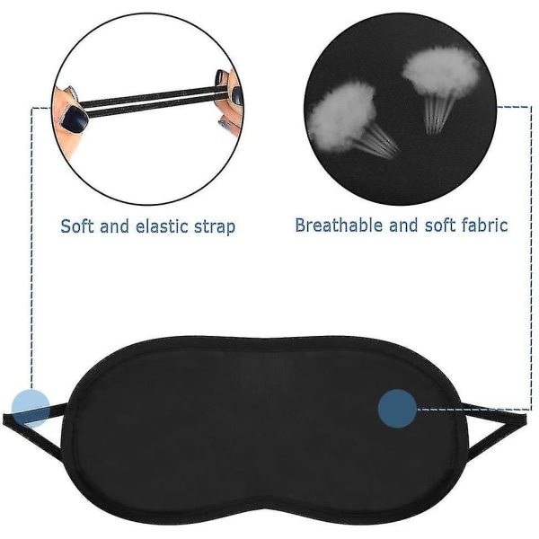 30-pack Eye Disposable Sleeping Blindfold Cover Ljusblockerande för män och kvinnor