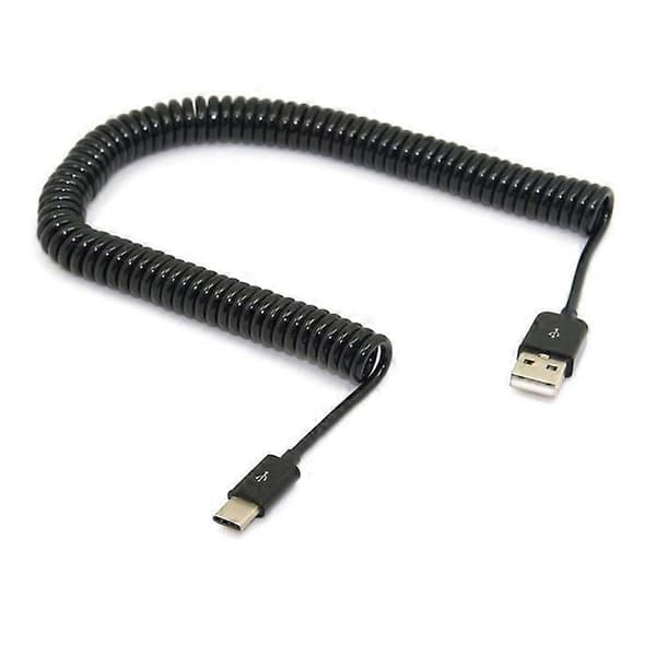 3M Spiral USB 3.1 Type C Han til Standard USB 2.0 A Han Datakabel til Nokia N1 Tablet Mobil