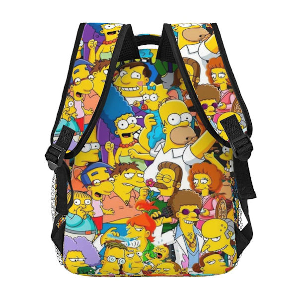 a291 Simpsons Laptop Ryggsäck Resväska Vandringsryggsäck Mode Casual Skolväska Bokväska Tryckt Axelväska För Vuxna Barn hbB291