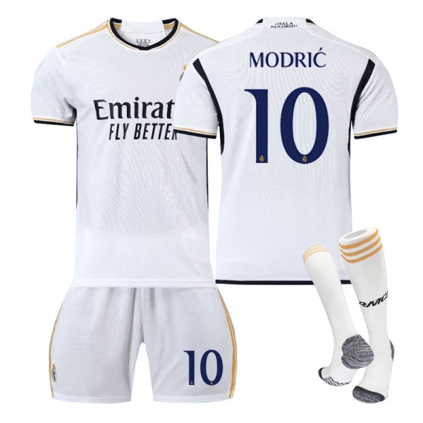 2324 Real Madrid hjemme træningstrøje sportsuniform mænd og kvinder fodbolduniform NO.10 2XL