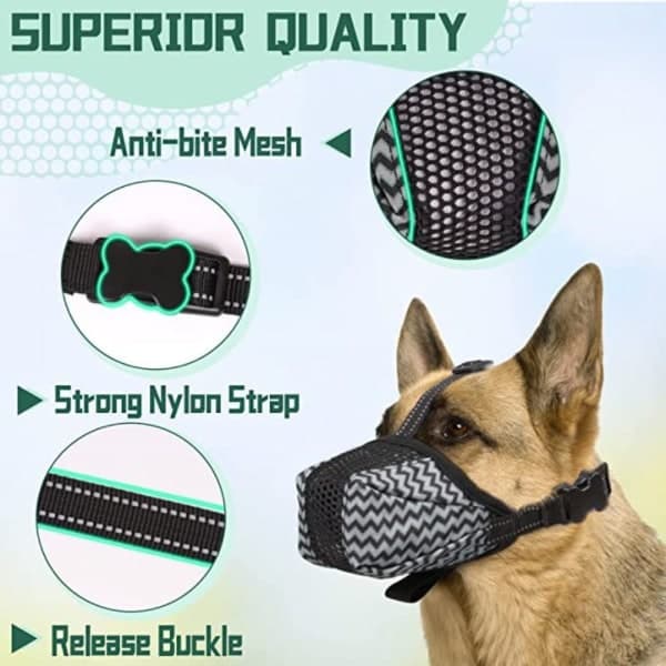 Hundmunstycke Hundskydd GRÅ XL grå XL