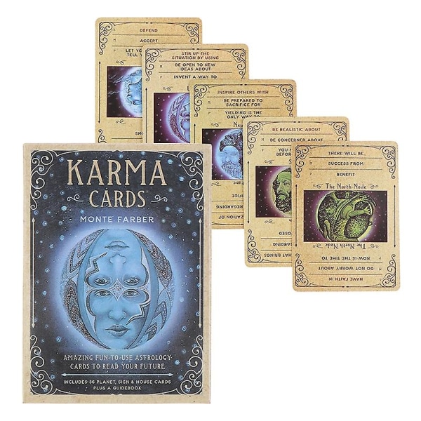 Karma-orakelkortit Tarot-kortit Perhejuhla Ennustusennustuslautapelilahja