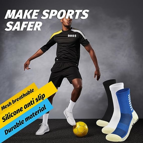 Dispensering Sportssokker Skridsikre fodboldsokker Fortykket Svedabsorberende Slidbestandig