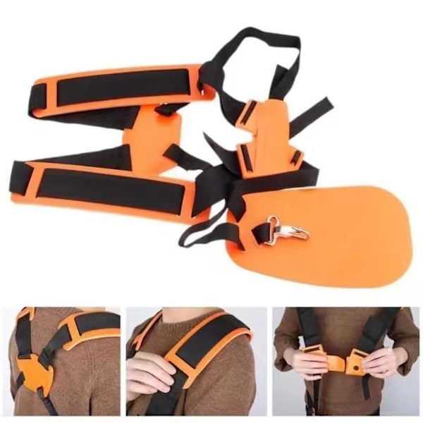 Gressklipper og vanningsanlegg Gresstresker Dobbel skulderstropp FS120 FS55 FS220 Sideverktøyholder Tilbehør - Oransje, 1 stk