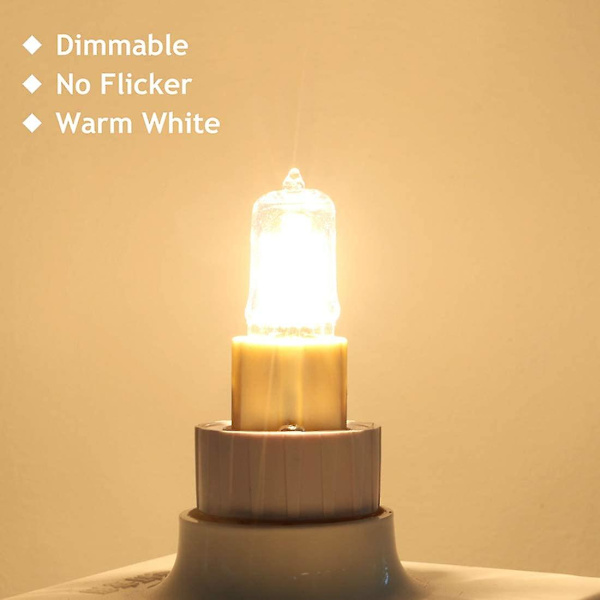 G9 Glödlampa 42w (44w) Dimbar Varmvit 2800k, G9 Halogen Glödlampa För Inomhusbelysning 230v G9 Kapsellampor, 10-pack [Energiklass G]