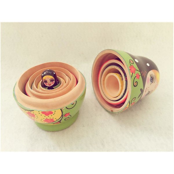 5 stk stableleker Nesting Dolls Russiske dukker Russiske nesting dukker Nesting leker