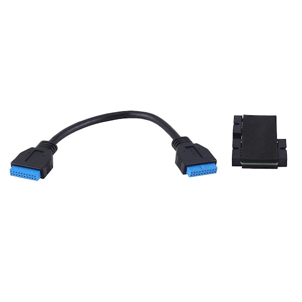 Usb 3.0 19-nastainen Yksi-kahteen Hub Piirulla Ja Modulaarisella Kaapelisuunnittelulla Usb 19-nastainen Hub Emolevy 19-nastainen Ext
