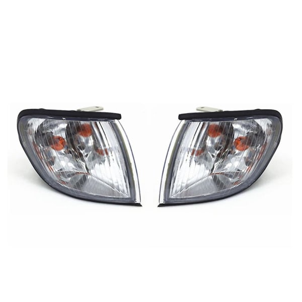 Par Front Forlygte Lys Blinklys Indikatorlampe Til H1 Starex 1995-2005 Hvid