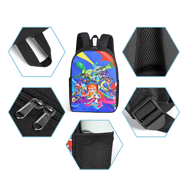 3 kpl sarjaa Godzilla Vs Kong Satchel Painettu Reppu Koulureppu Kynä B