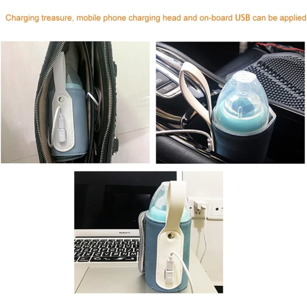 Bærbar flaske USB varmetaske med baby USB opladningstermostat