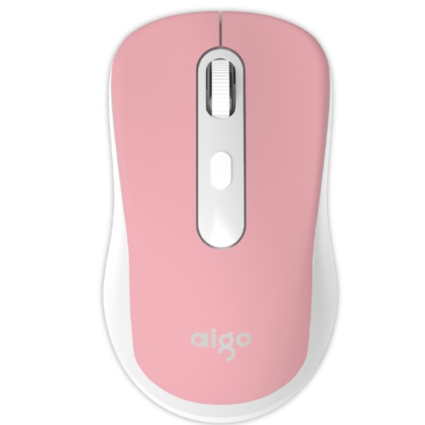 1 kpl langaton hiiri, 2.4G kannettava ergonominen hiiri, langaton hiiri kannettavan tietokoneen Windowsille (vaaleanpunainen)