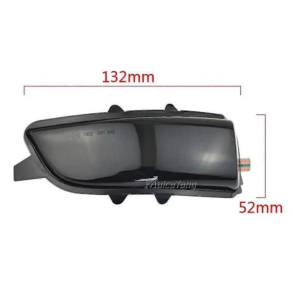 För Volvo C30 C70 S40 S60 V40 V50 V70 2008-2010 LED Dynamisk Blinkers Sidobackspegel Sekventiell Lampa Blinkindikator
