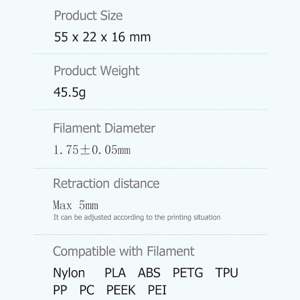 CREALITY Spider Högtemperatur Hotend Snabb Uppvärmning och Värmeavledning för 3D-skrivare Ender-3 Pro/Ender-3/Ender-3 V2/Ender-5/Ender-2/CR-10 S5/CR-10/CR-20 Pr