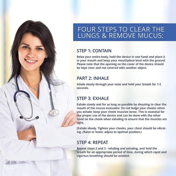 Opep-terapi Lung Expansion Device - Lindrer slim - Åpner luftveier uanstrengt