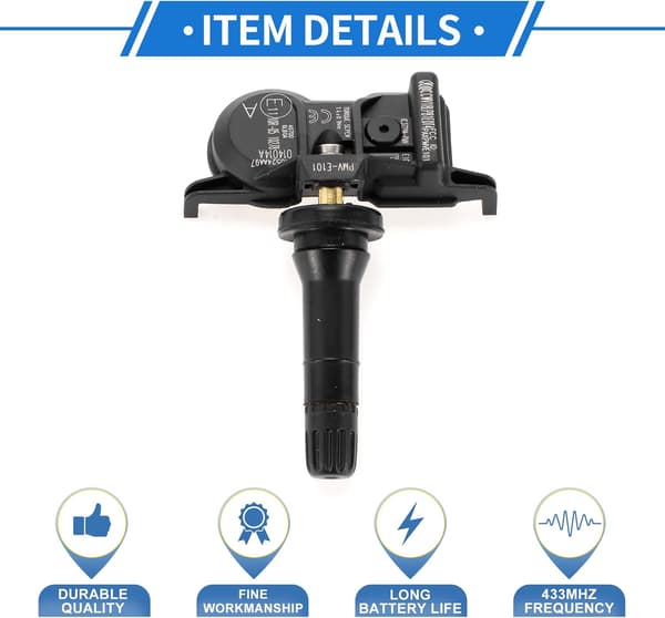 2025 Seneste Model 1 stk. Dæktrykssensor til Nissan Kicks Versa 2021-2024 TPMS Sensor