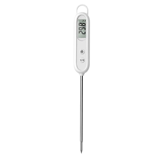 Mattermometer BBQ BBQ termometer rask temperaturmåling (hvit)