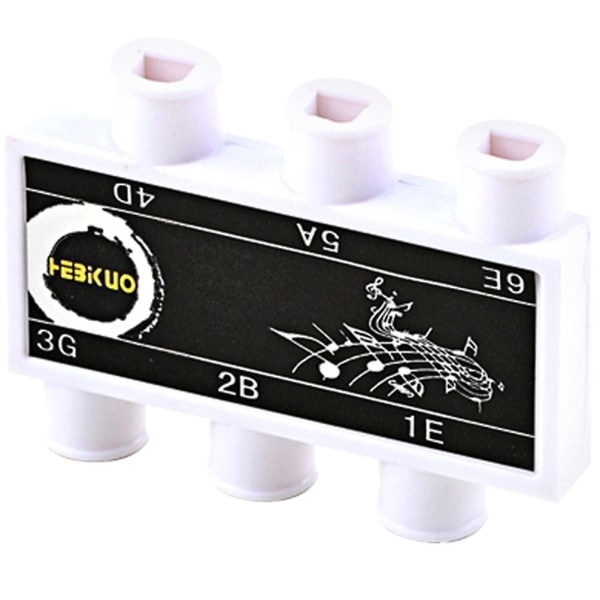 Pitch Pipe Tuner Akustisk Guitar Streng Tuning Plast Guitar Pitch Pipe