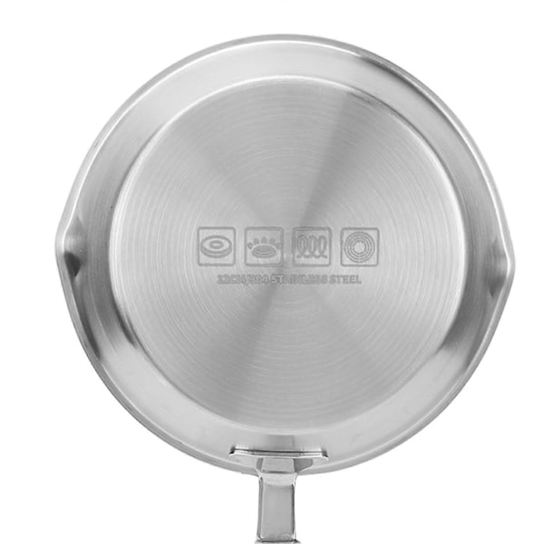 Non-stick 16 cm stegepande i rustfrit stål til husholdning, restaurant og induktionskomfur (EU-marked)