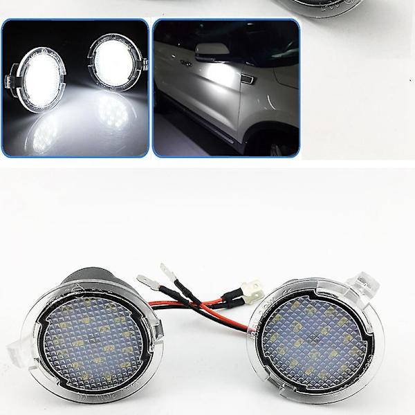 LED Side Mirror Puddle Lights Lamper til Edge Mondeo 5 Taurus E X Flex Explorer Expedition