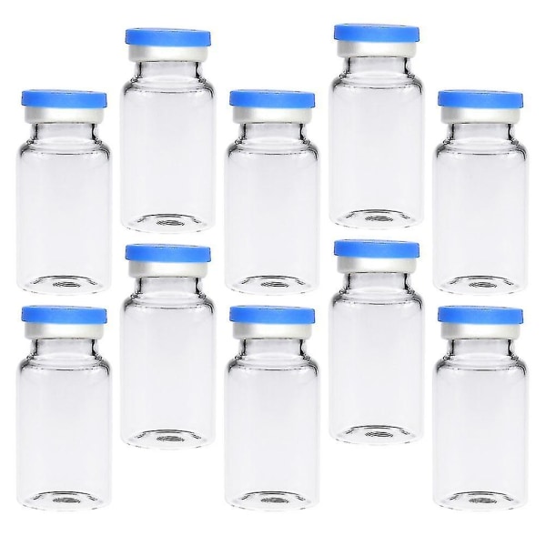 20 stk gjennomsiktige hetteglass, holdbare 10 ml hetteglass av glass for kosmetikkvitenskap_Newway