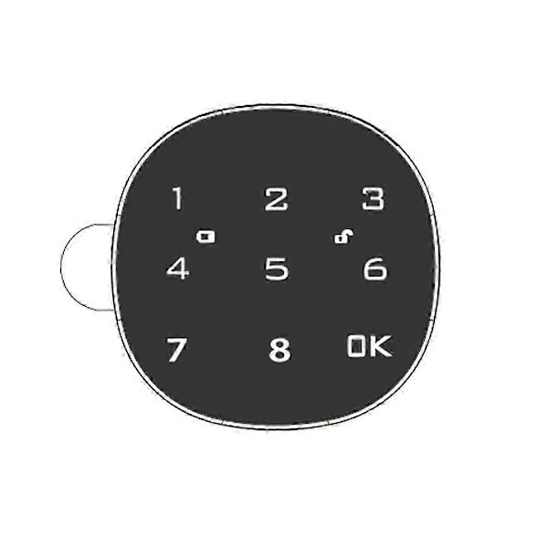 Digitalt Elektronisk Smart Postlådelås Touch Screen Lås Fil Järn Stål Skrivbordsskåp Dörr Lösenord fg2025031702959