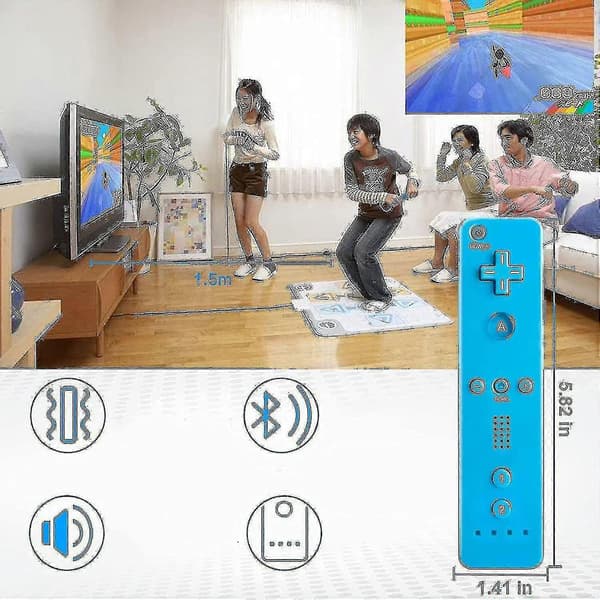 Pink Wii Remote Controller til Wii og Wii U Konsol