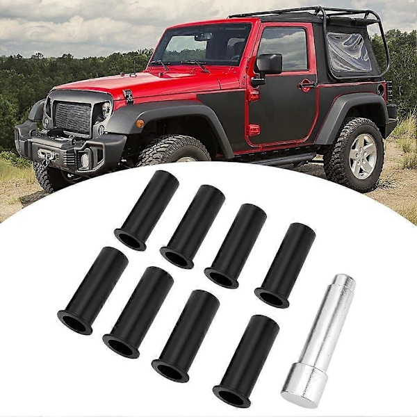 8 kpl Oven Oven Hinge Pin Liners Bushings Kit Sopii Jeep Wrangler JKU 07-18 2 Ovi