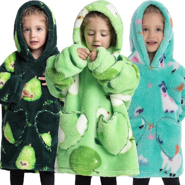 2023 Vinterpyjamas för barn Bekväm och varm tröja TV-filt för barn