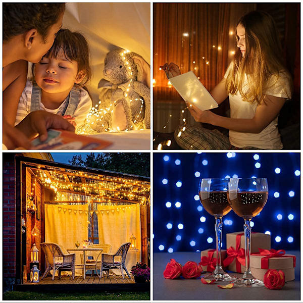 Blinkende lysbjælke, der styrer Bluetooth-synkronisering med musik, farveskiftende LED-lys (100 LED'er)