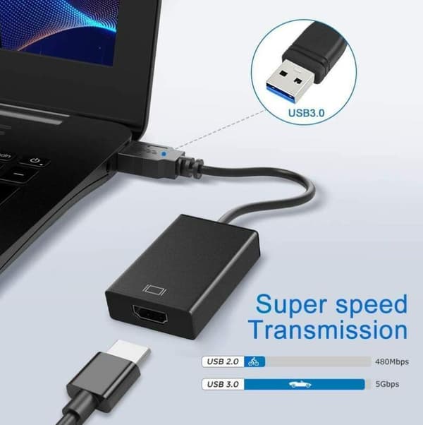 USB 3.0 - HDMI -sovitin