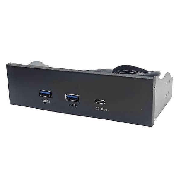 USB Frontpanel för PC 2 Port USB 3.2 GEN1 5Gbps + 1 Port TYPE-C