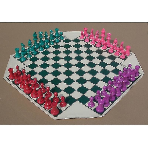 4 Player Board Game Pvc Set With 68 Pieces