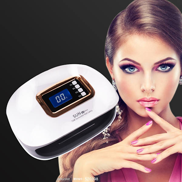 72W neglelakk fototerapimaskin (hvit europeisk standard)