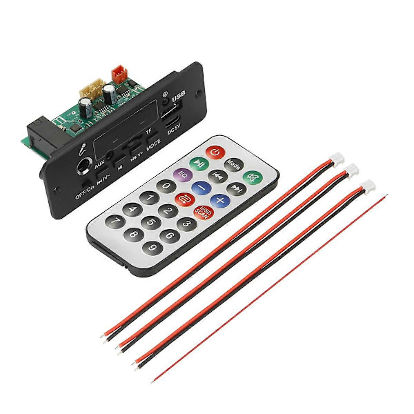 DC 5V MP3-spelare 2x5W Förstärkare Bluetooth MP3-dekoderkort Bilmusikspelare FM-radio Handsfree-samtal